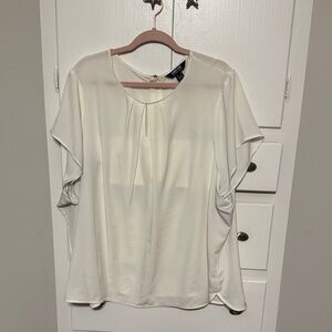 Elegant Ivory Women's Top Lands End 30W